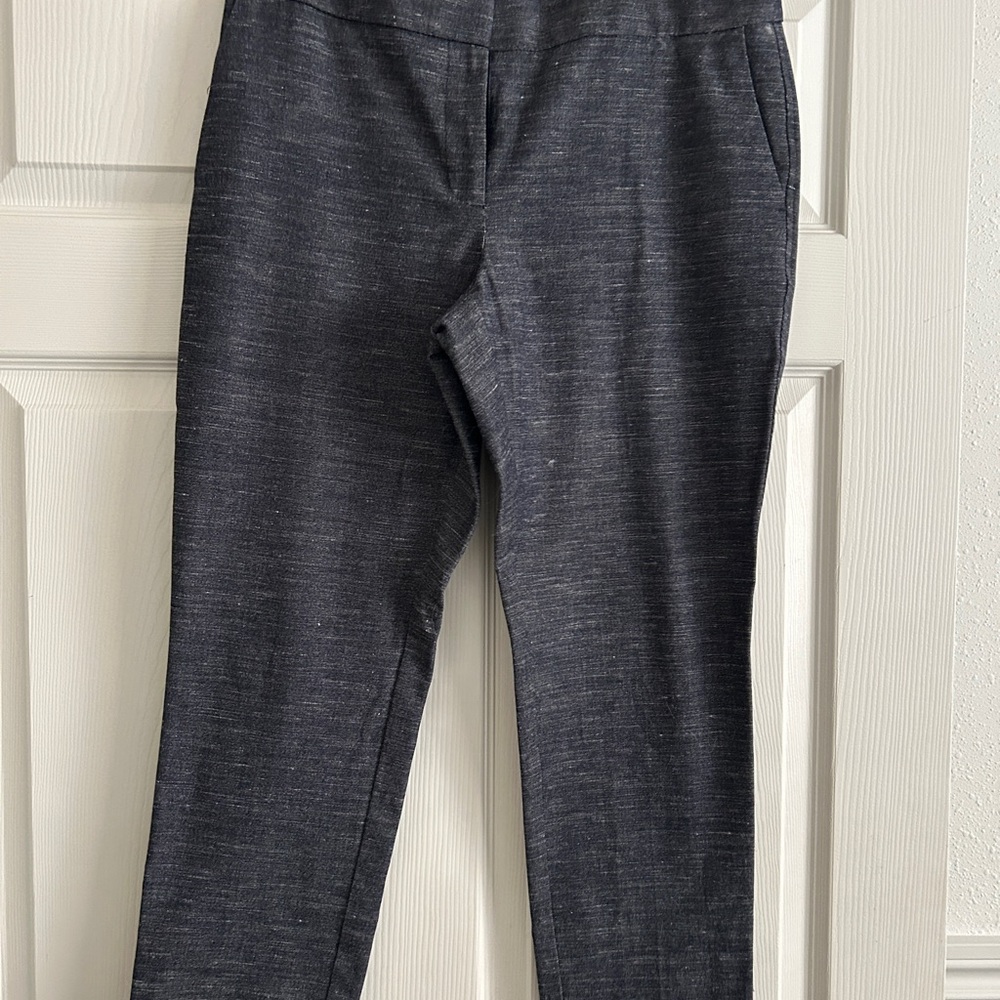LOFT Blue Marisa Ankle Cropped Pant